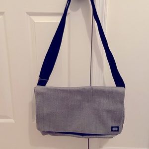 Jack Spade messenger bag. Black and white design